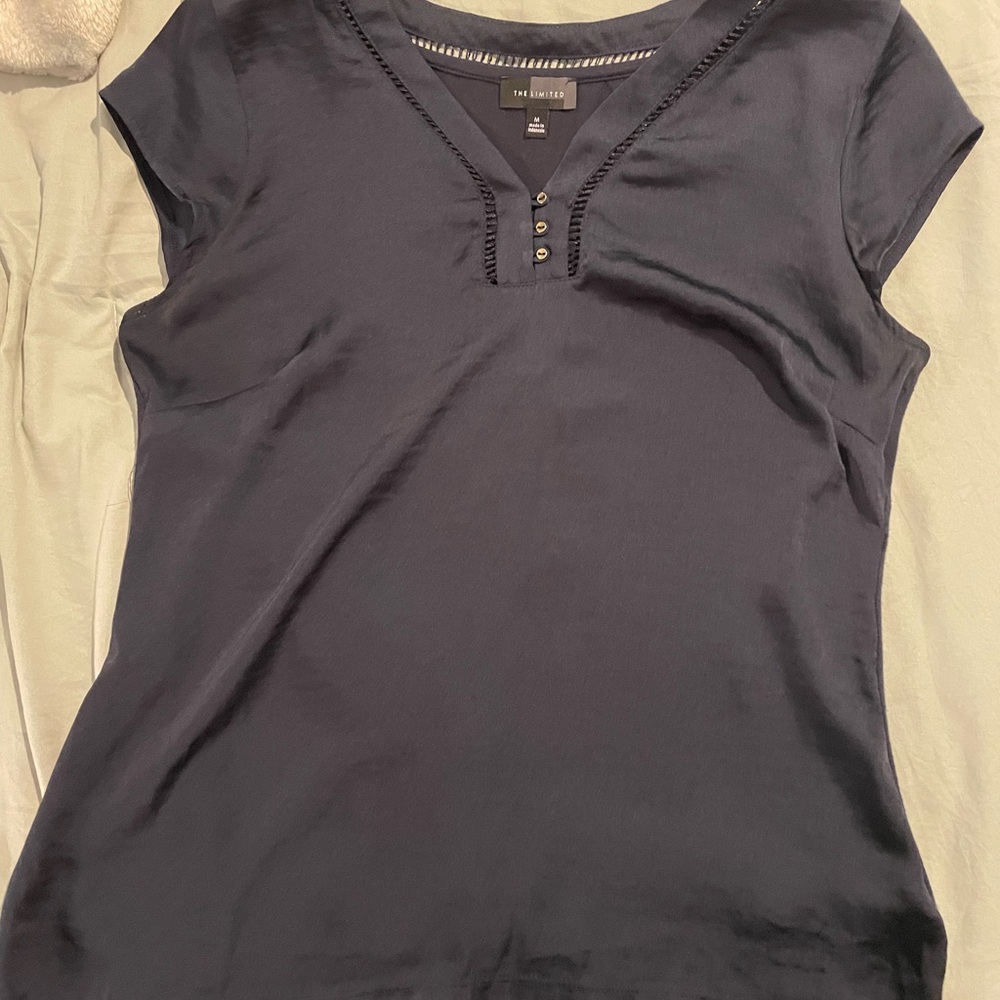 The Limited Women's Navy Blouse
